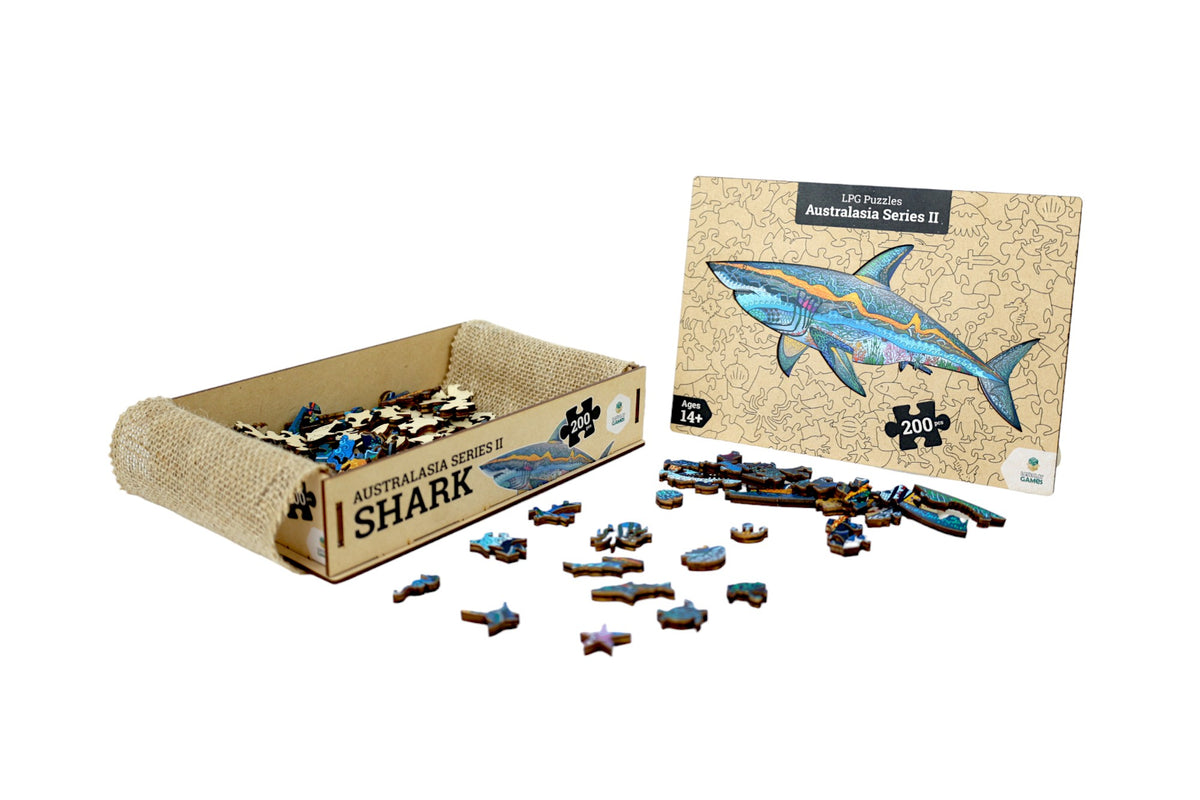Shark 200pc - Australasia Wooden Series (LPG Puzzles)