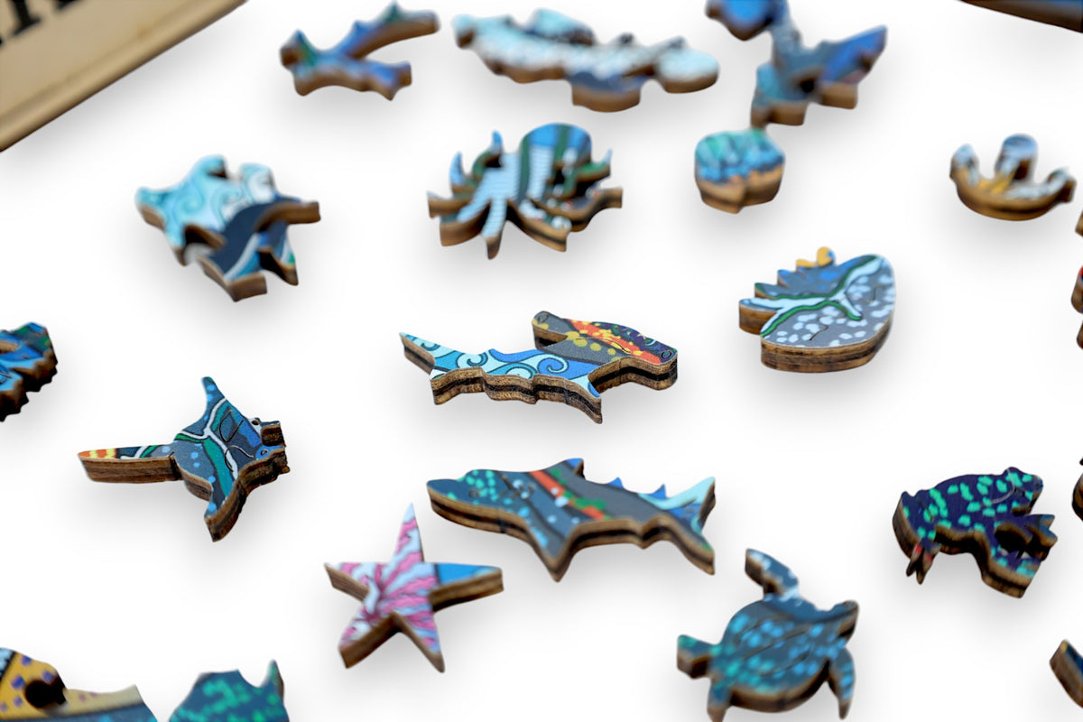 Shark 200pc - Australasia Wooden Series (LPG Puzzles)