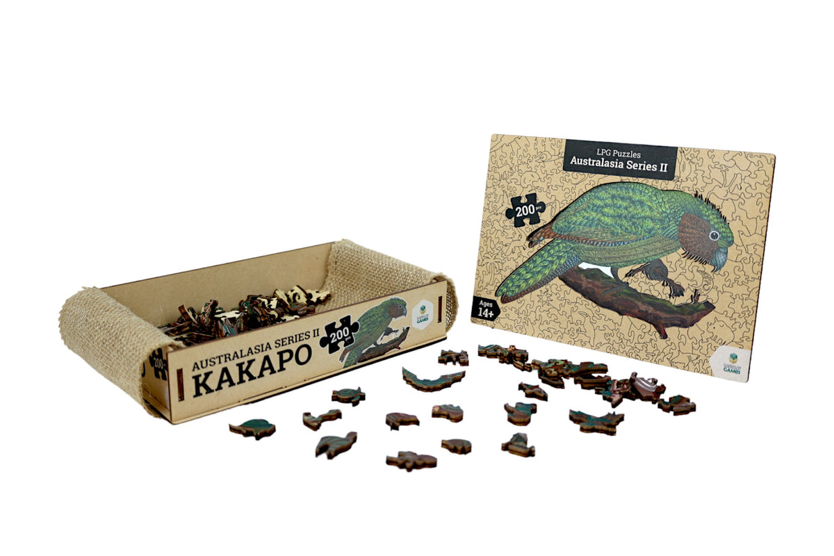 Kakapo 200pc - Australasia Wooden Series (LPG Puzzles)