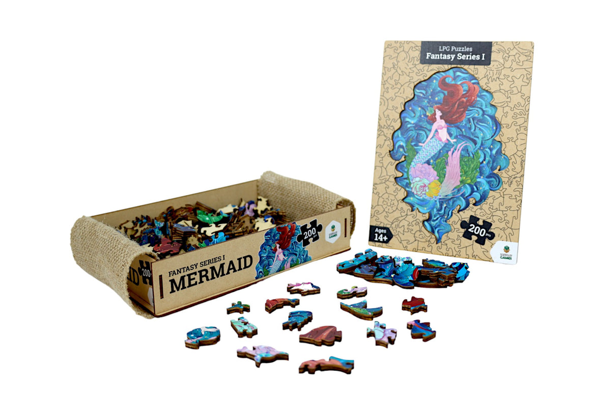 Mermaid 200pc - Fantasy Wooden Series (LPG Puzzles)
