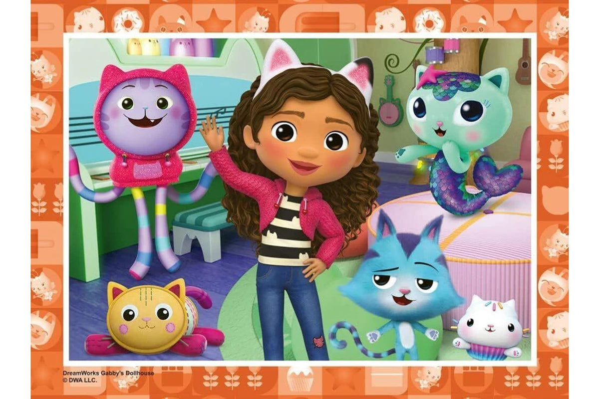 Gabbys Dollhouse: Time to get Tiny! - 4 in a Box 12, 16, 20 & 24pc [Ravensburger Puzzle]