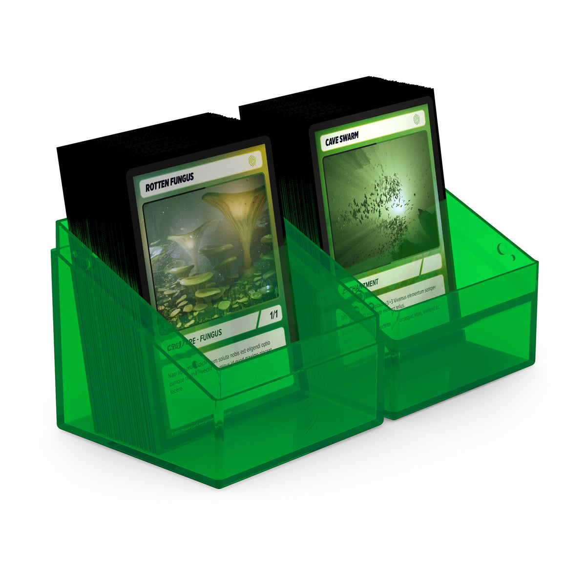 Ultimate Guard Boulder 100+ Clear Deck Box - Emerald