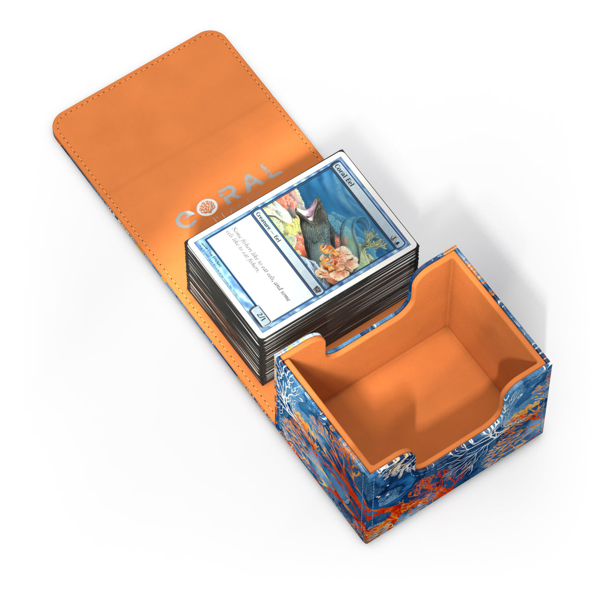 Ultimate Guard XenoSkin Sidewinder 100+ Deck Box - Fiery Reef (2025 Exclusive: Coral Places)