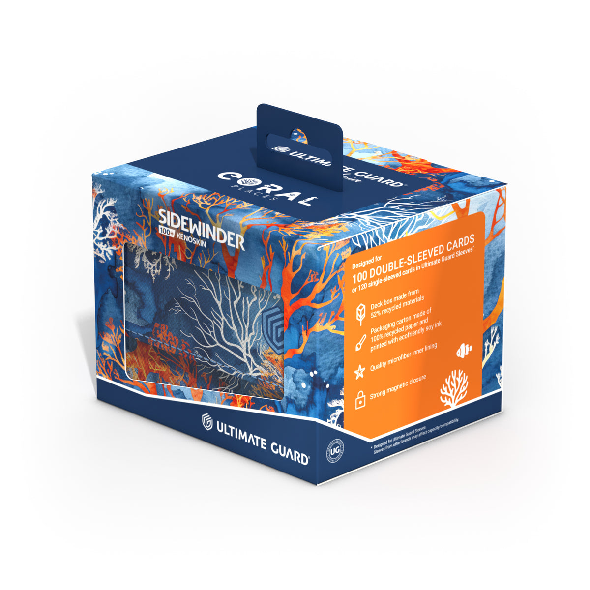 Ultimate Guard XenoSkin Sidewinder 100+ Deck Box - Fiery Reef (2025 Exclusive: Coral Places)