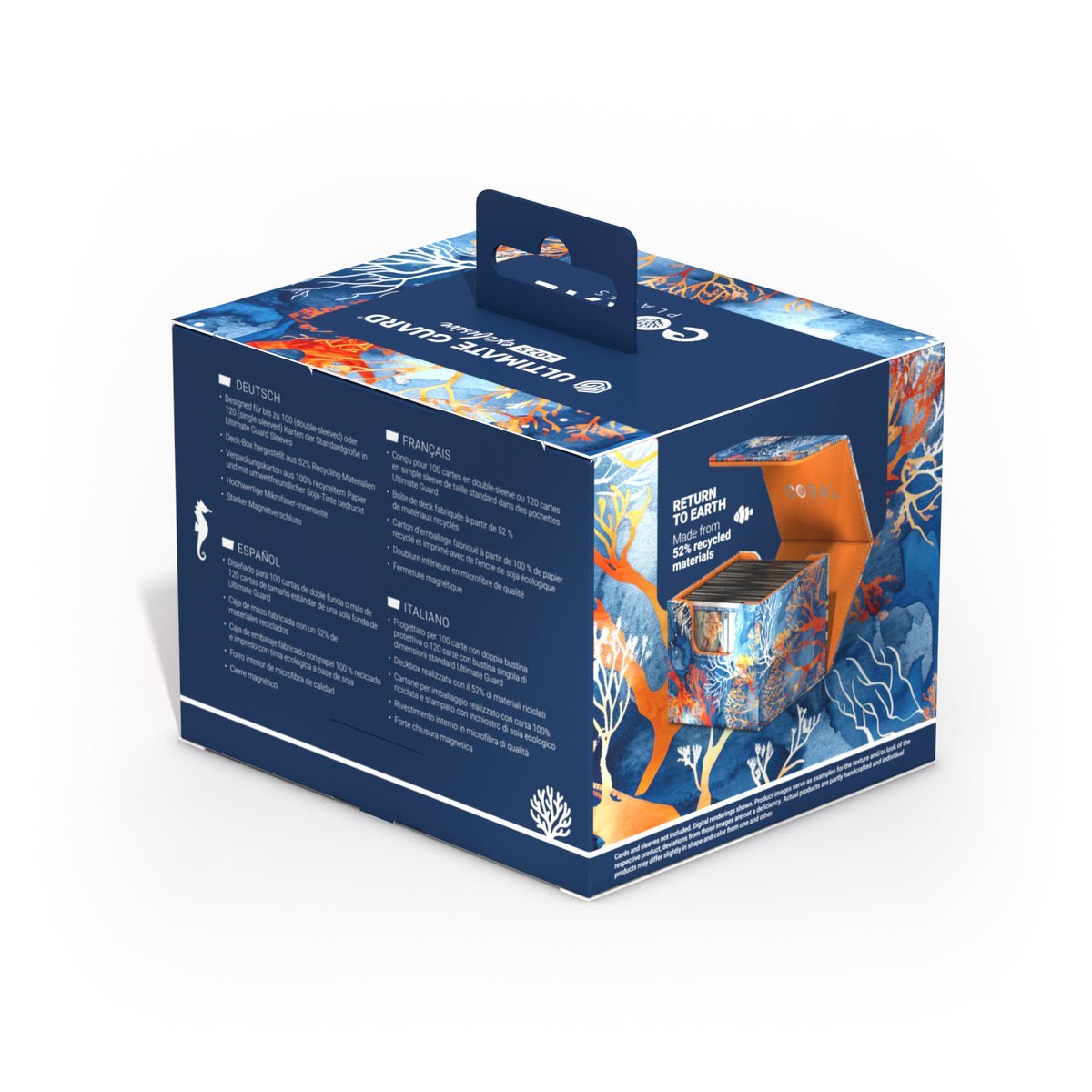 Ultimate Guard XenoSkin Sidewinder 100+ Deck Box - Fiery Reef (2025 Exclusive: Coral Places)