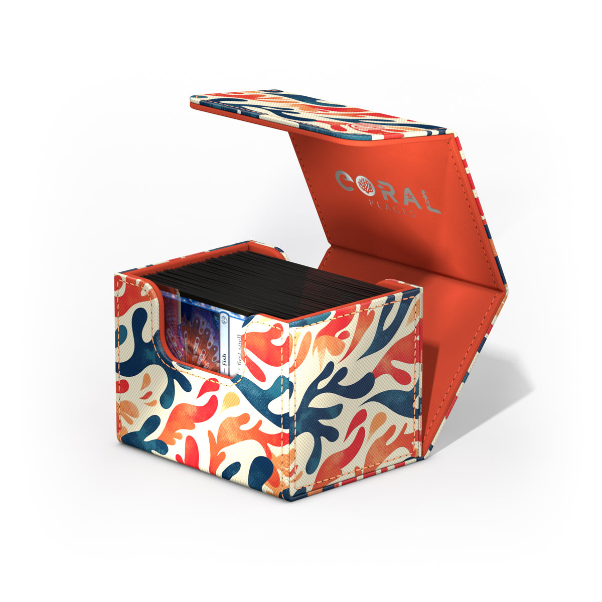 Ultimate Guard XenoSkin Sidewinder 100+ Deck Box - Mellow Sea (2025 Exclusive: Coral Places)