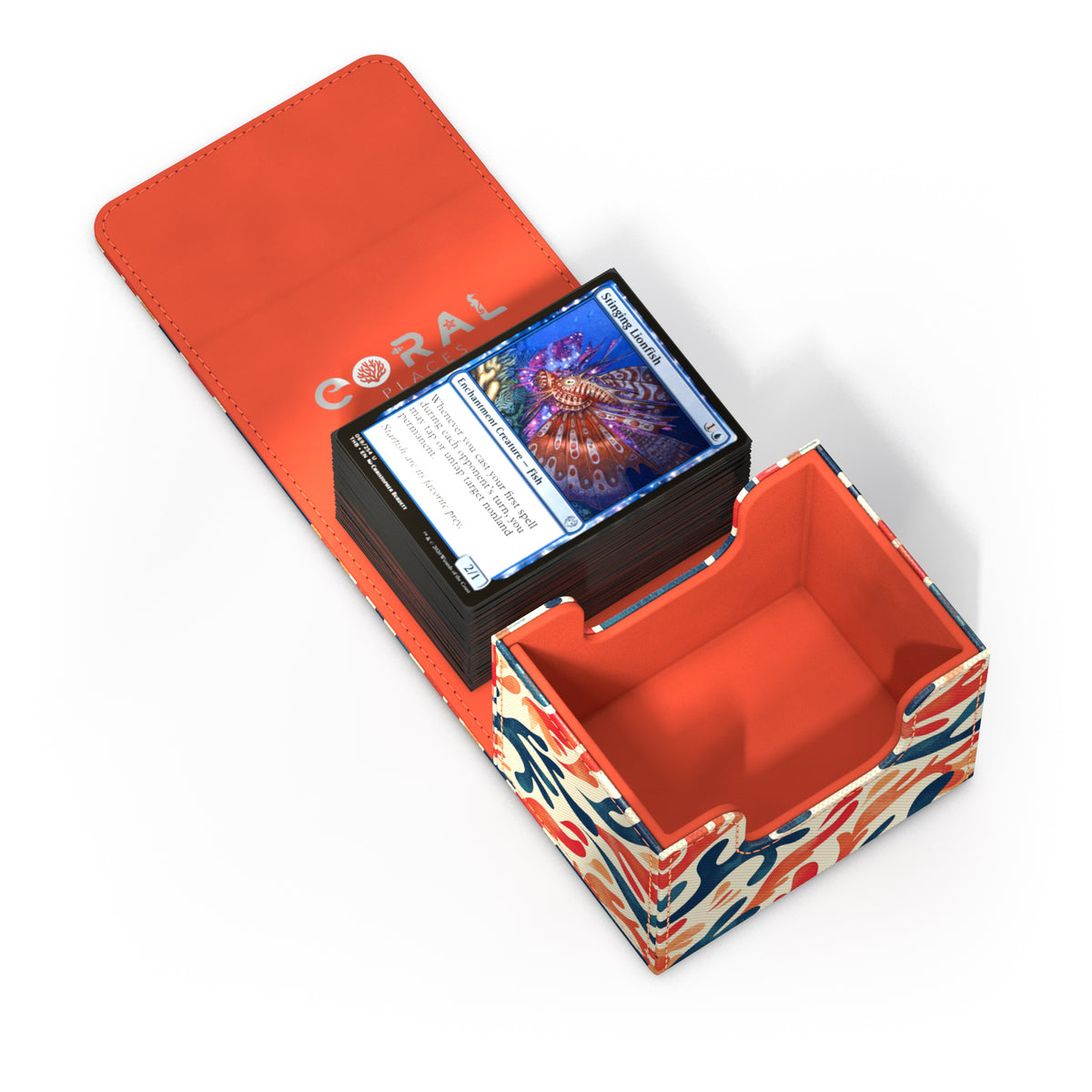 Ultimate Guard XenoSkin Sidewinder 100+ Deck Box - Mellow Sea (2025 Exclusive: Coral Places)