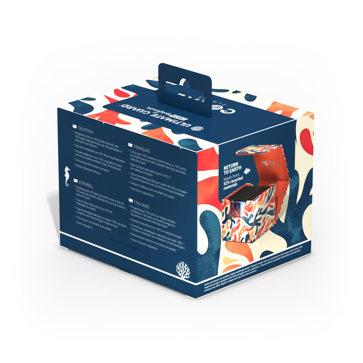 Ultimate Guard XenoSkin Sidewinder 100+ Deck Box - Mellow Sea (2025 Exclusive: Coral Places)