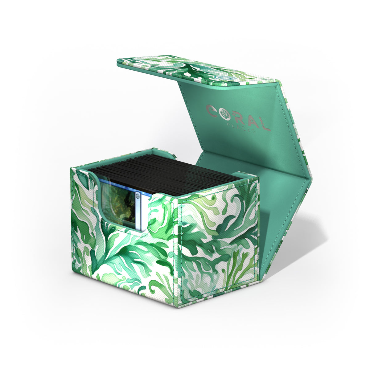 Ultimate Guard XenoSkin Sidewinder 100+ Deck Box - Kelp Forest (2025 Exclusive: Coral Places)