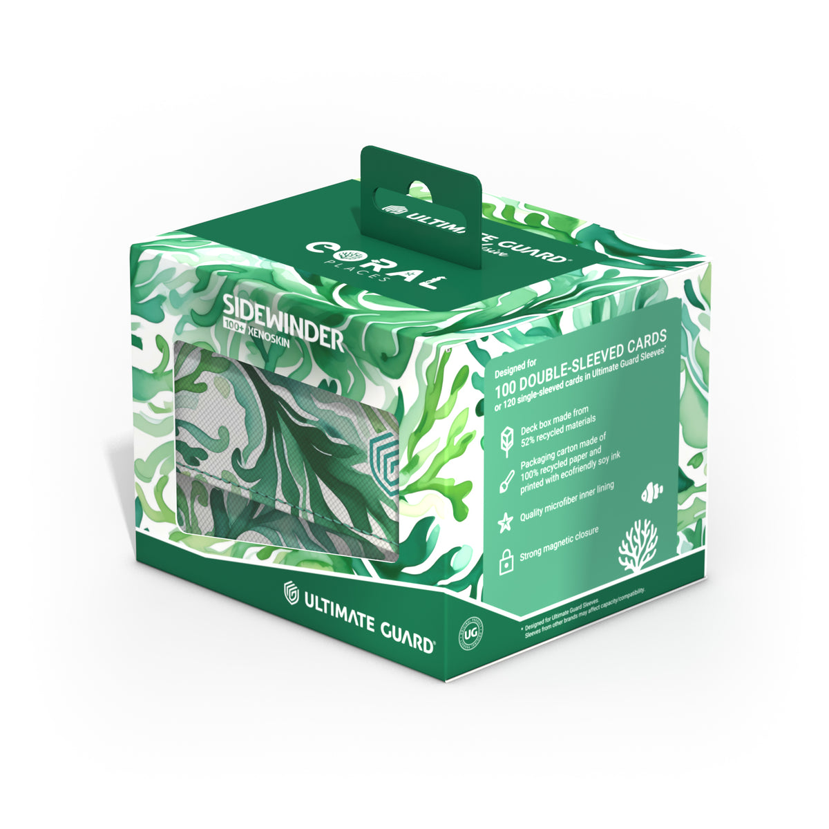 Ultimate Guard XenoSkin Sidewinder 100+ Deck Box - Kelp Forest (2025 Exclusive: Coral Places)