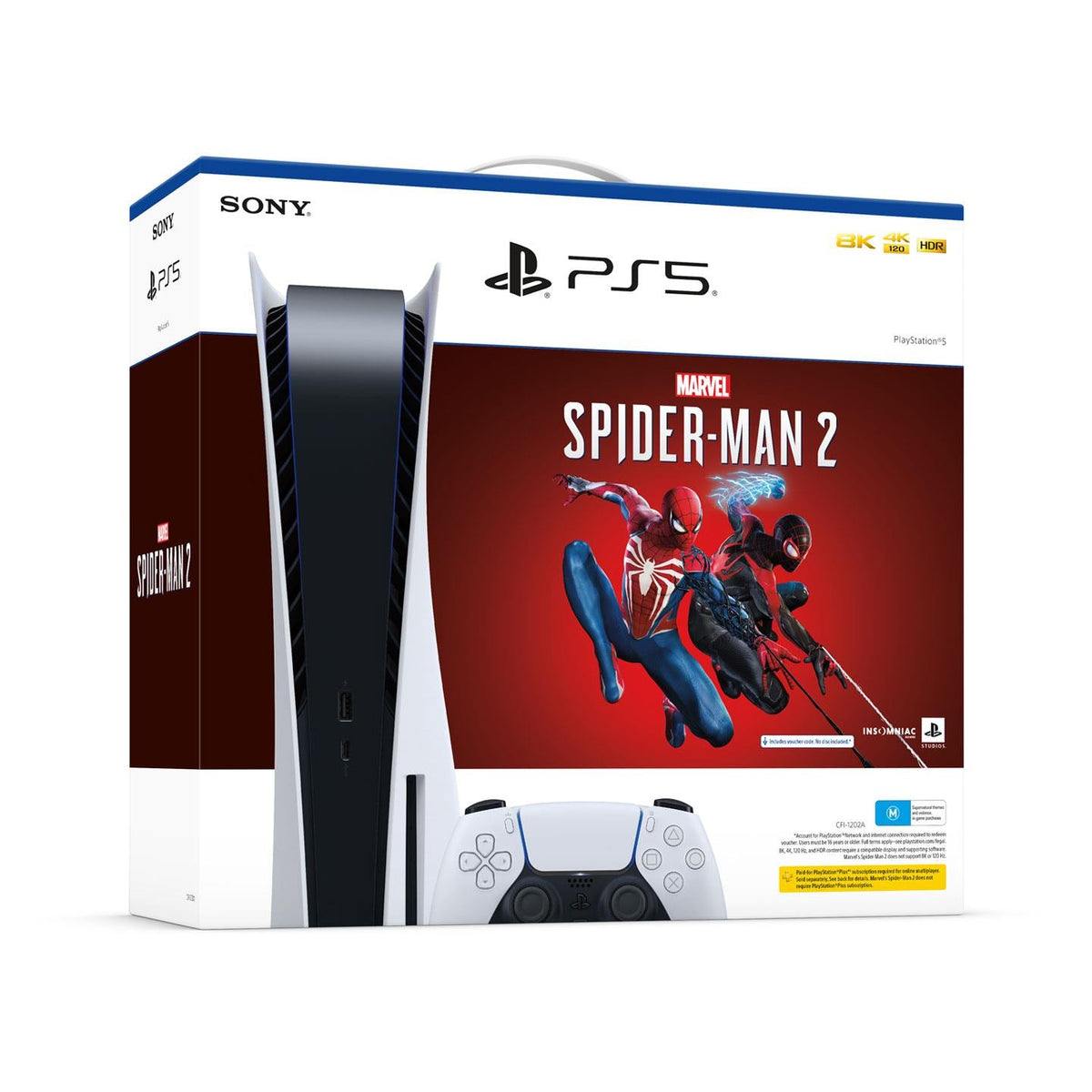 PS5 PlayStation 5 Console + Marvel&#39;s Spider-Man 2 Bundle