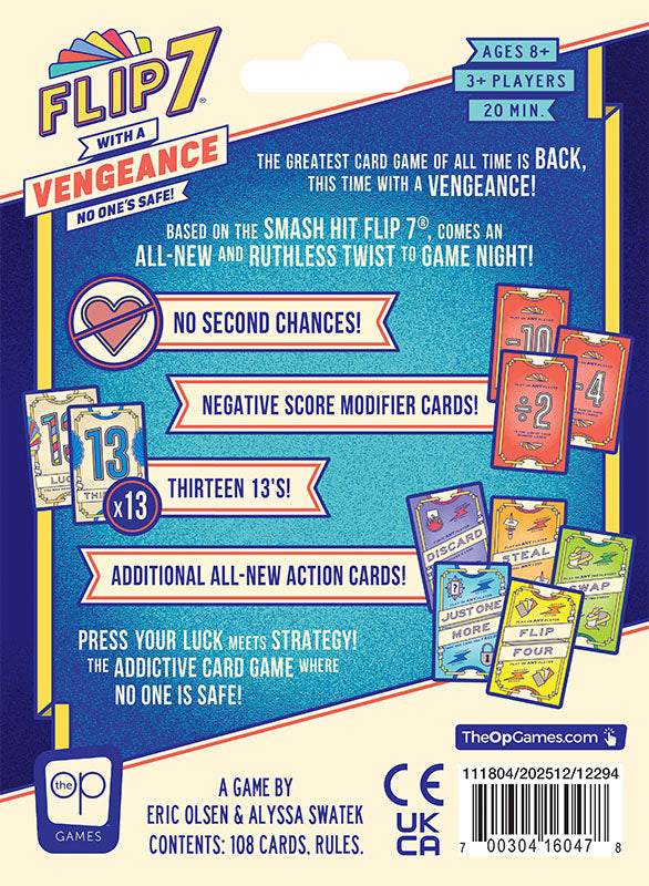 Flip 7: With A Vengeance Card Game