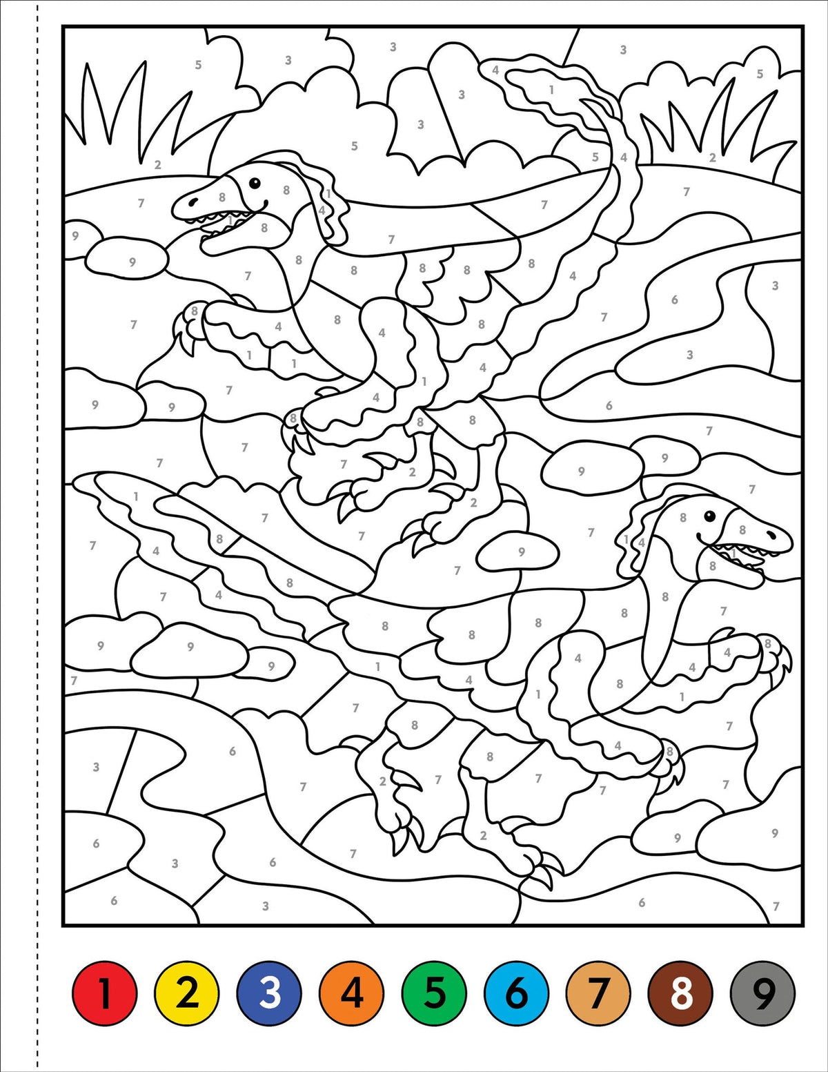 My First Colour-By-Numbers: Dinosaurs (Peter Pauper Press)