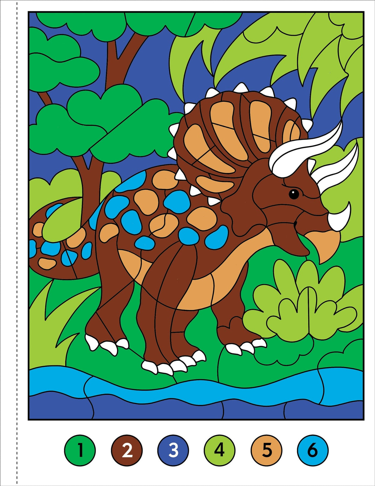 My First Colour-By-Numbers: Dinosaurs (Peter Pauper Press)