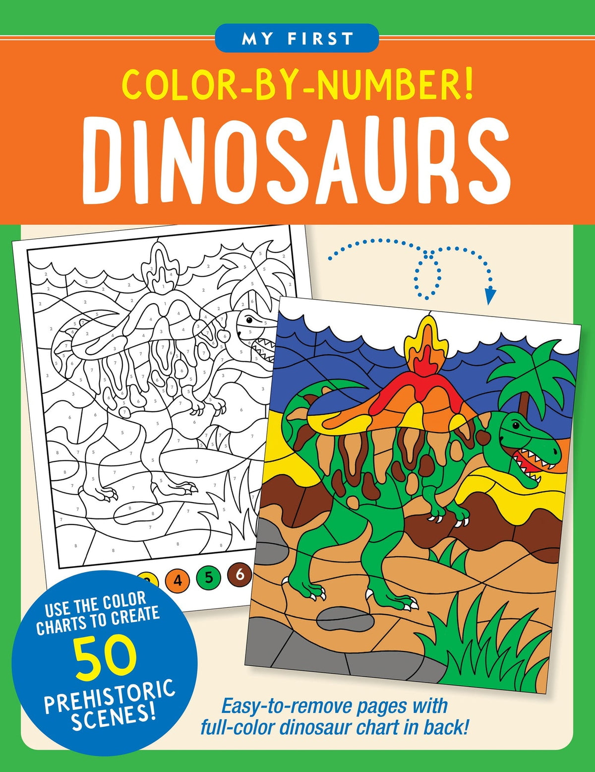 My First Colour-By-Numbers: Dinosaurs (Peter Pauper Press)