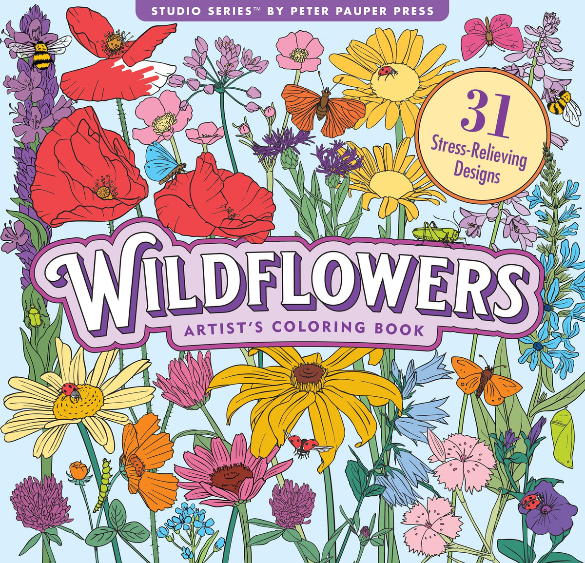 Wildflowers Adult Colouring Book [Peter Pauper Press]