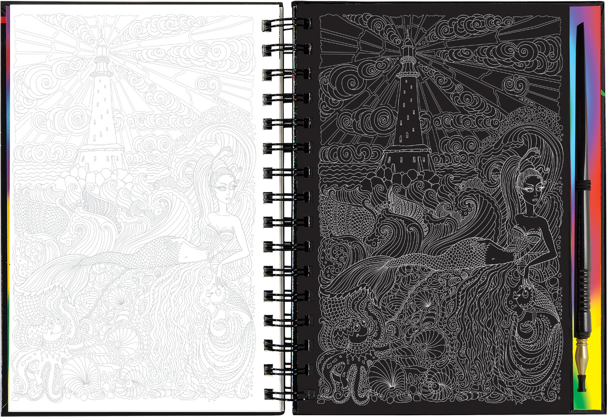 Extreme! Scratch and Sketch Mermaids [Peter Pauper Press]