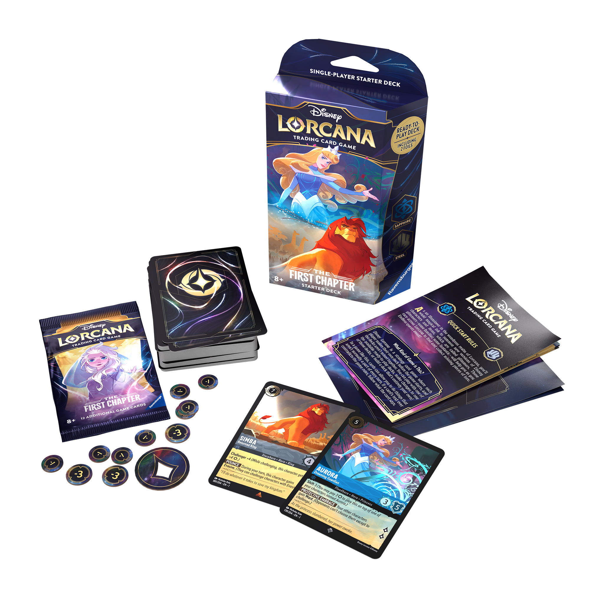 lorcana blue steel starter deck Disney Lorcana TCG: The First Chapter - Starter Deck (Sapphire & Steel