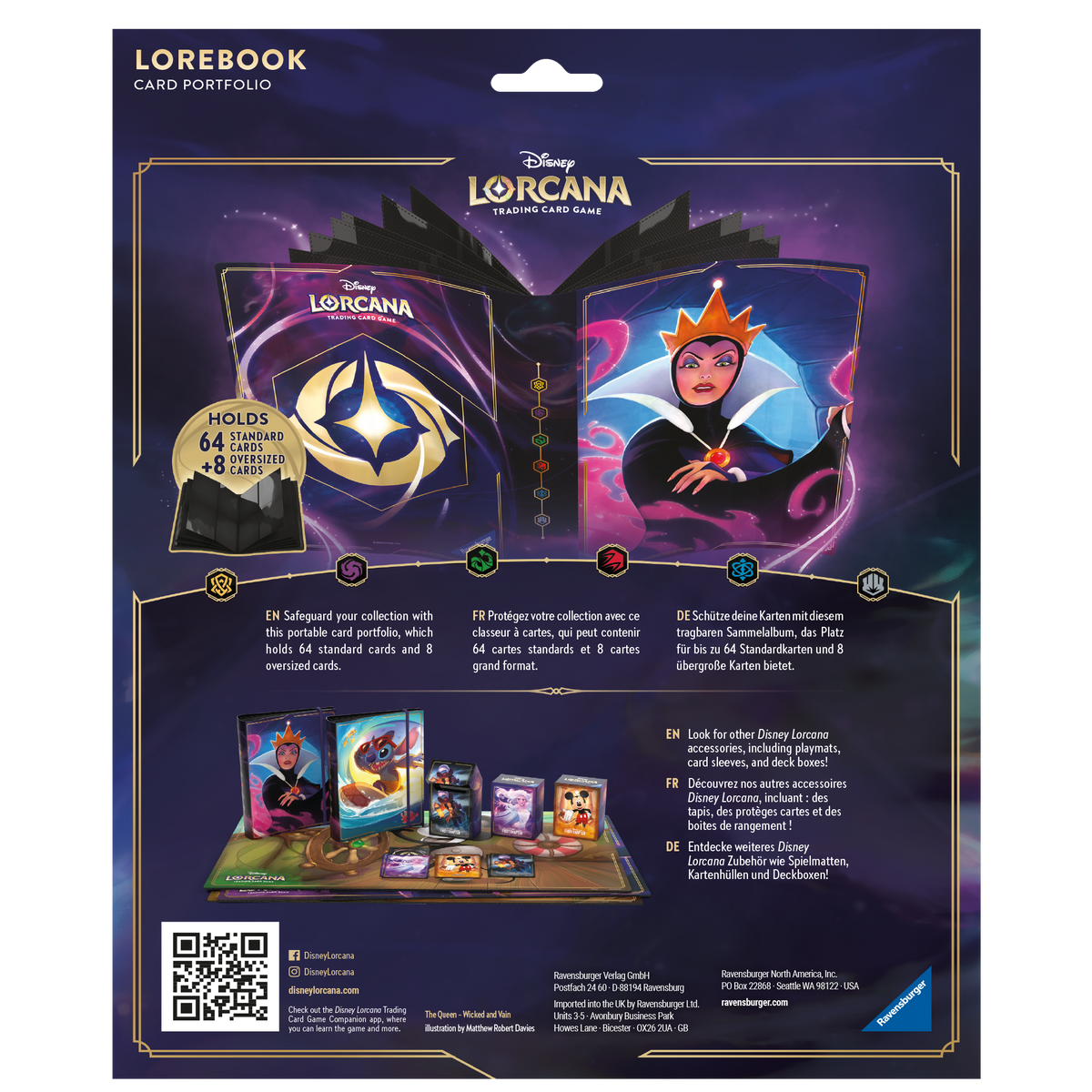 Disney Lorcana TCG: The First Chapter - Lorebook Card Portfolio (The Evil Queen)