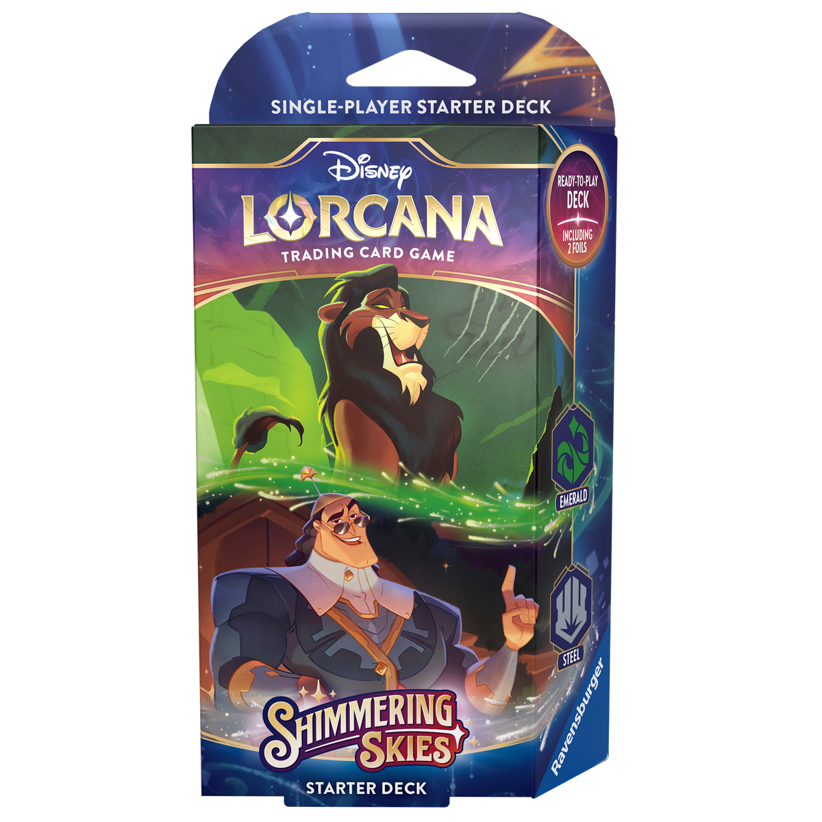 Disney Lorcana TCG: Shimmering Skies - Starter Deck (Emerald &amp; Steel)