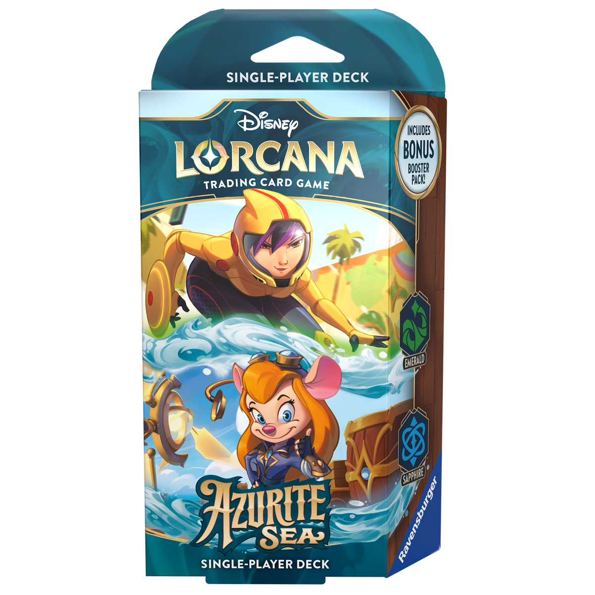 Disney Lorcana TCG: Azurite Sea - Starter Deck (Emerald &amp; Sapphire)