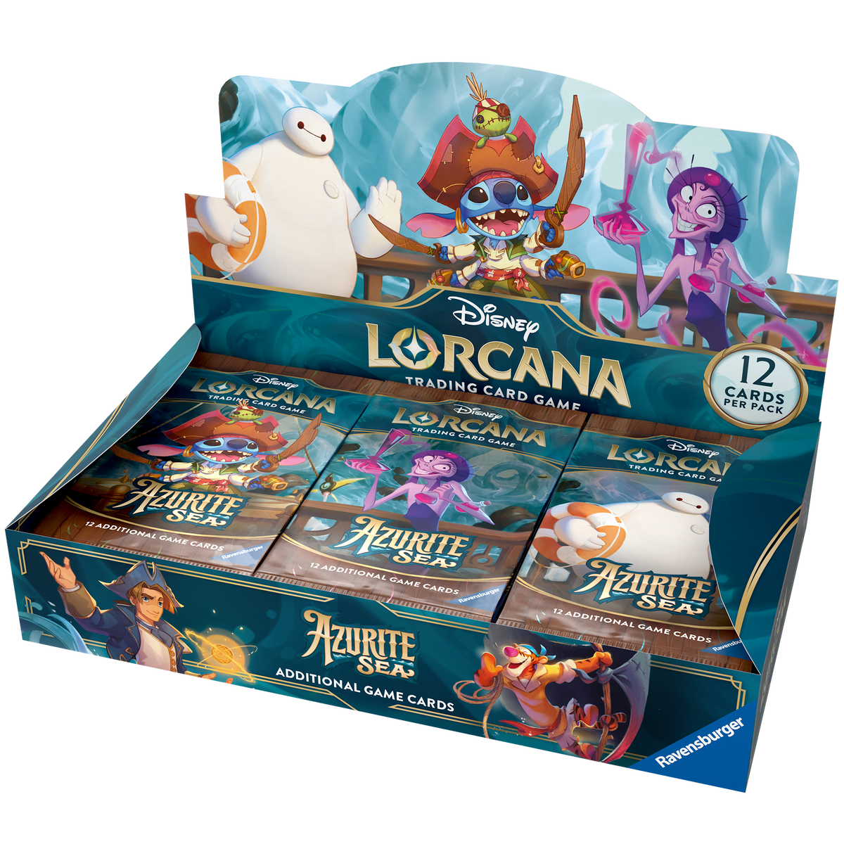 Disney Lorcana TCG: Azurite Sea - Booster Box (24 Booster Packs)