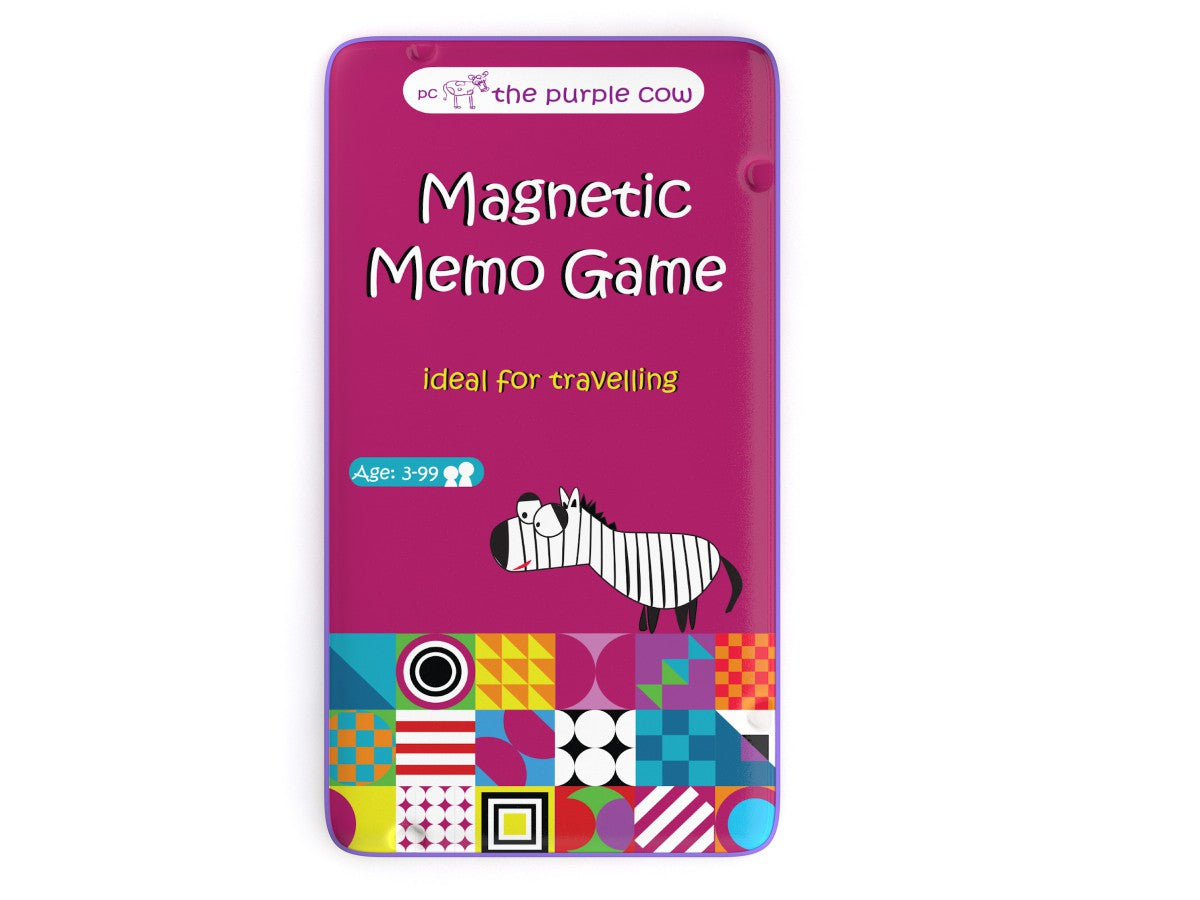 Magnetic Memo Game - Travel Tin (The Purple Cow)