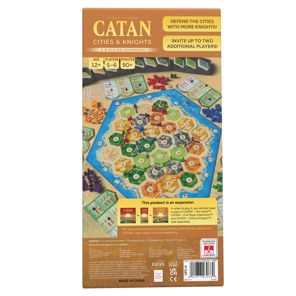 CATAN Cities & Knights: 5-6 Player Extension (6th Edition)