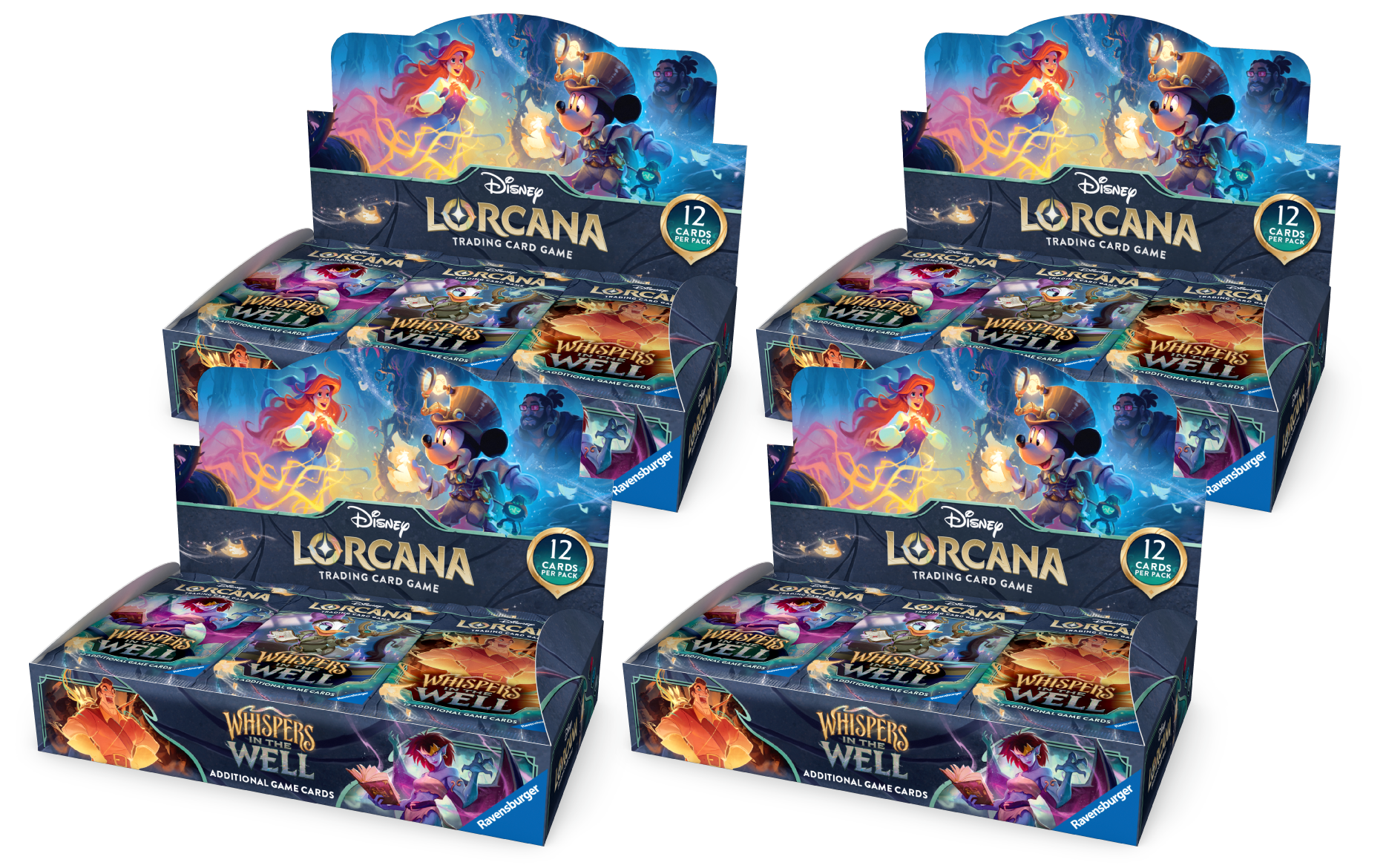 Disney Lorcana TCG: Whispers in the Well - Booster Box Case (4 Booster - Goldfields Toys & Games Disney Lorcana TCG: Whispers in the Well - Booster Box Case (4 Booster - Goldfields Toys & Games