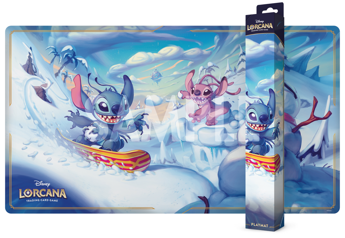 Disney Lorcana TCG: Playmat - Stitch and Angel in Winterspell