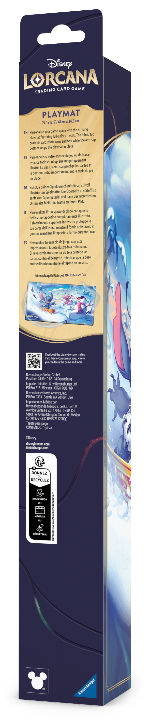 Disney Lorcana TCG: Playmat - Stitch and Angel in Winterspell