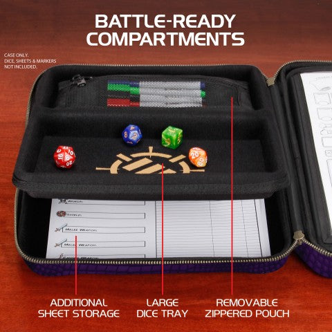 RPG Character Organizer Case Collector's Edition - Purple (ENHANCE Tabletop Series)