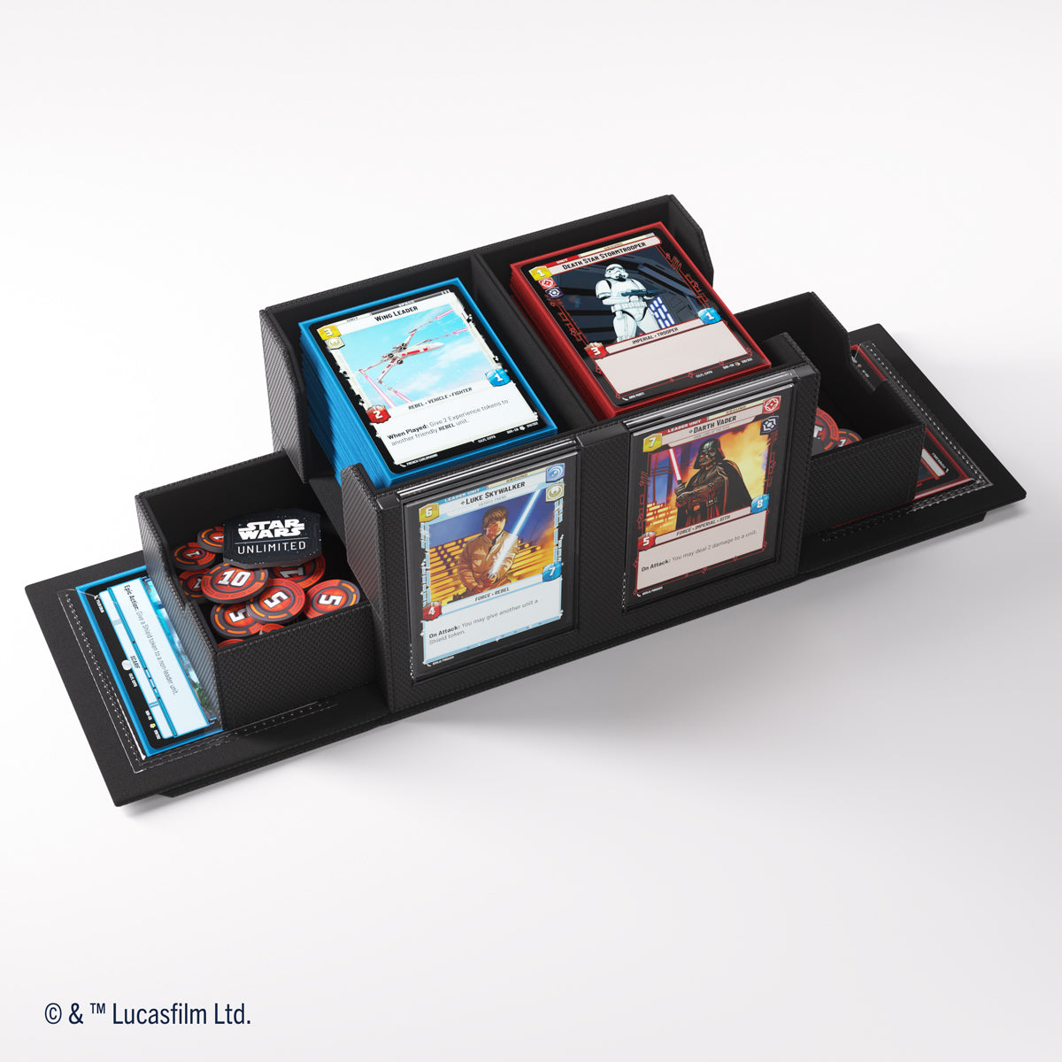 Gamegenic Star Wars: Unlimited Double Deck Pod Premium Deck Box - Black