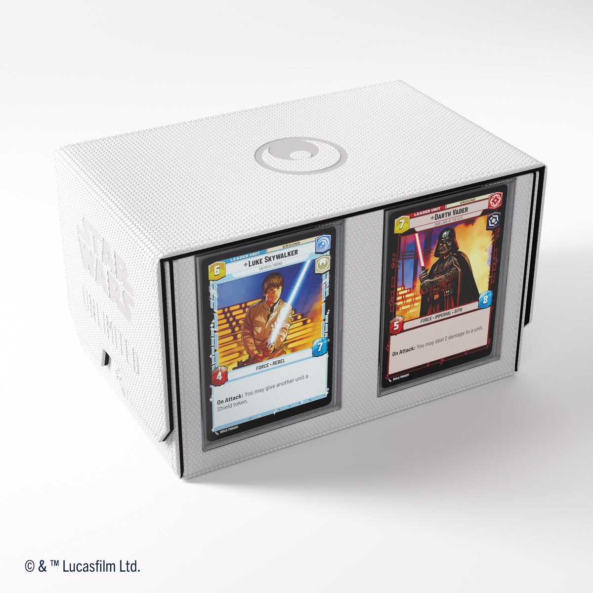 Gamegenic Star Wars: Unlimited Double Deck Pod Premium Deck Box - White / Black