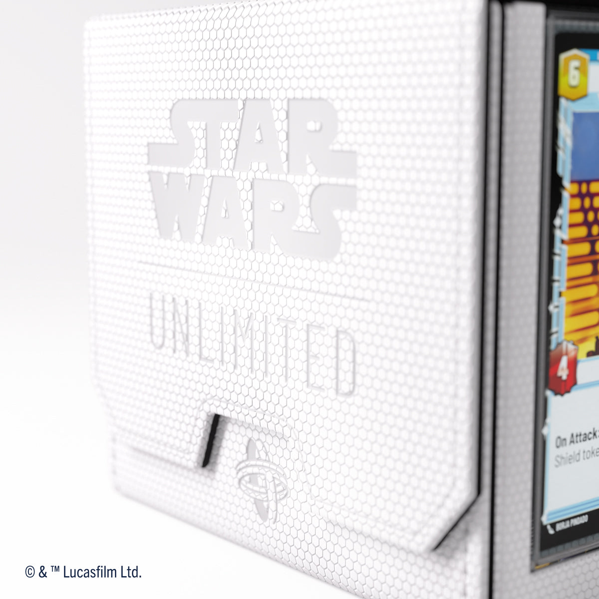 Gamegenic Star Wars: Unlimited Double Deck Pod Premium Deck Box - White / Black