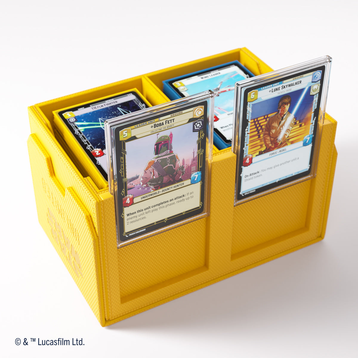 Gamegenic Star Wars: Unlimited Double Deck Pod Premium Deck Box - Yellow