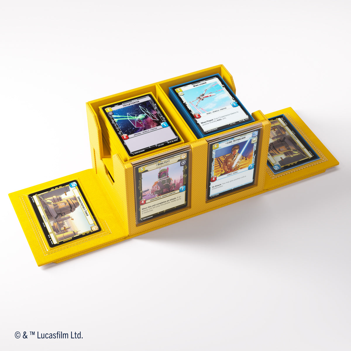 Gamegenic Star Wars: Unlimited Double Deck Pod Premium Deck Box - Yellow