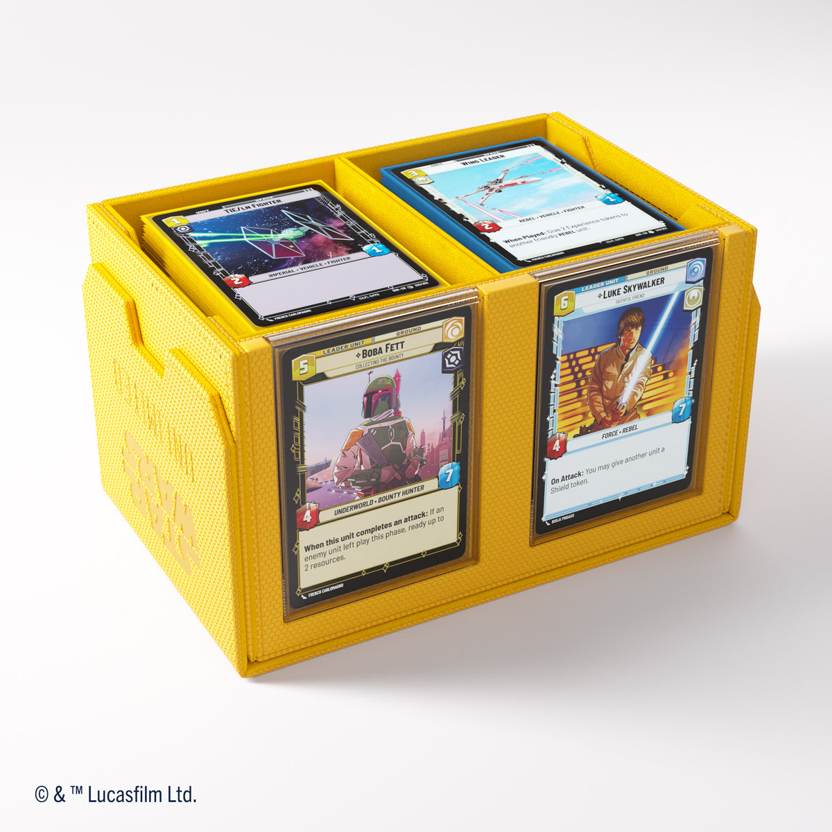 Gamegenic Star Wars: Unlimited Double Deck Pod Premium Deck Box - Yellow