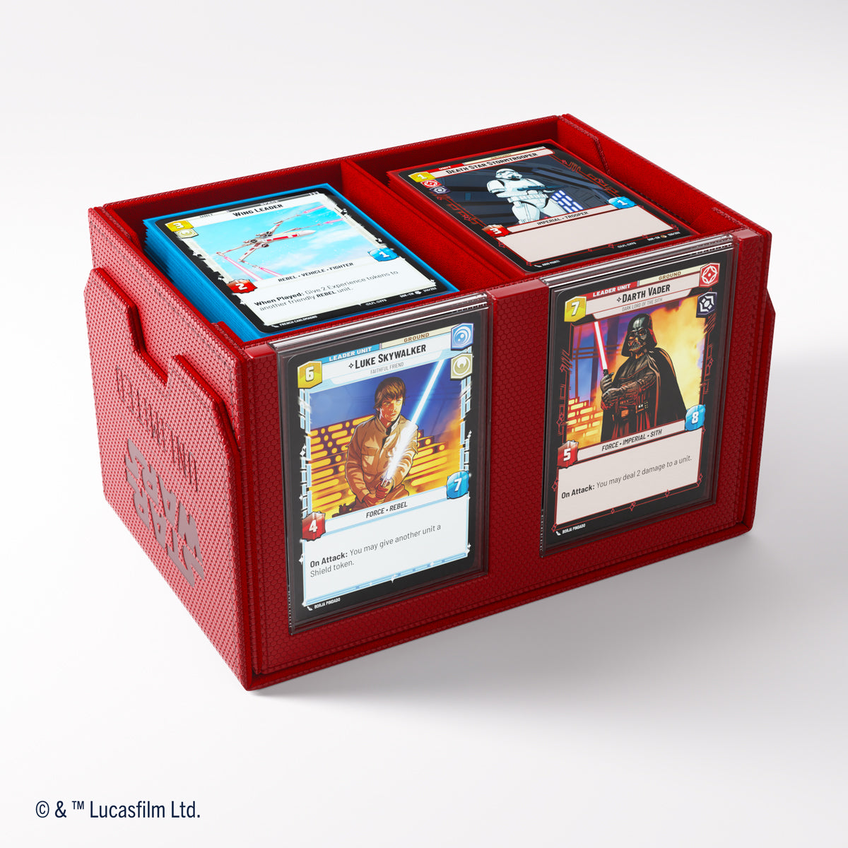 Gamegenic Star Wars: Unlimited Double Deck Pod Premium Deck Box - Red