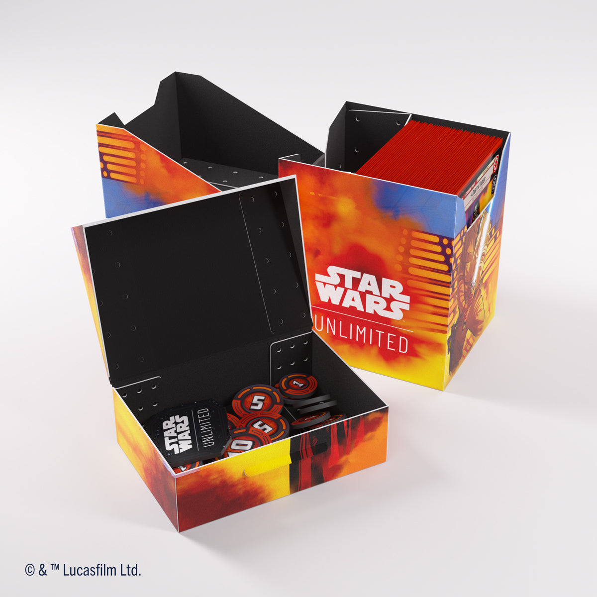 Gamegenic Star Wars: Unlimited Soft Crate Deck Box - Luke / Vader