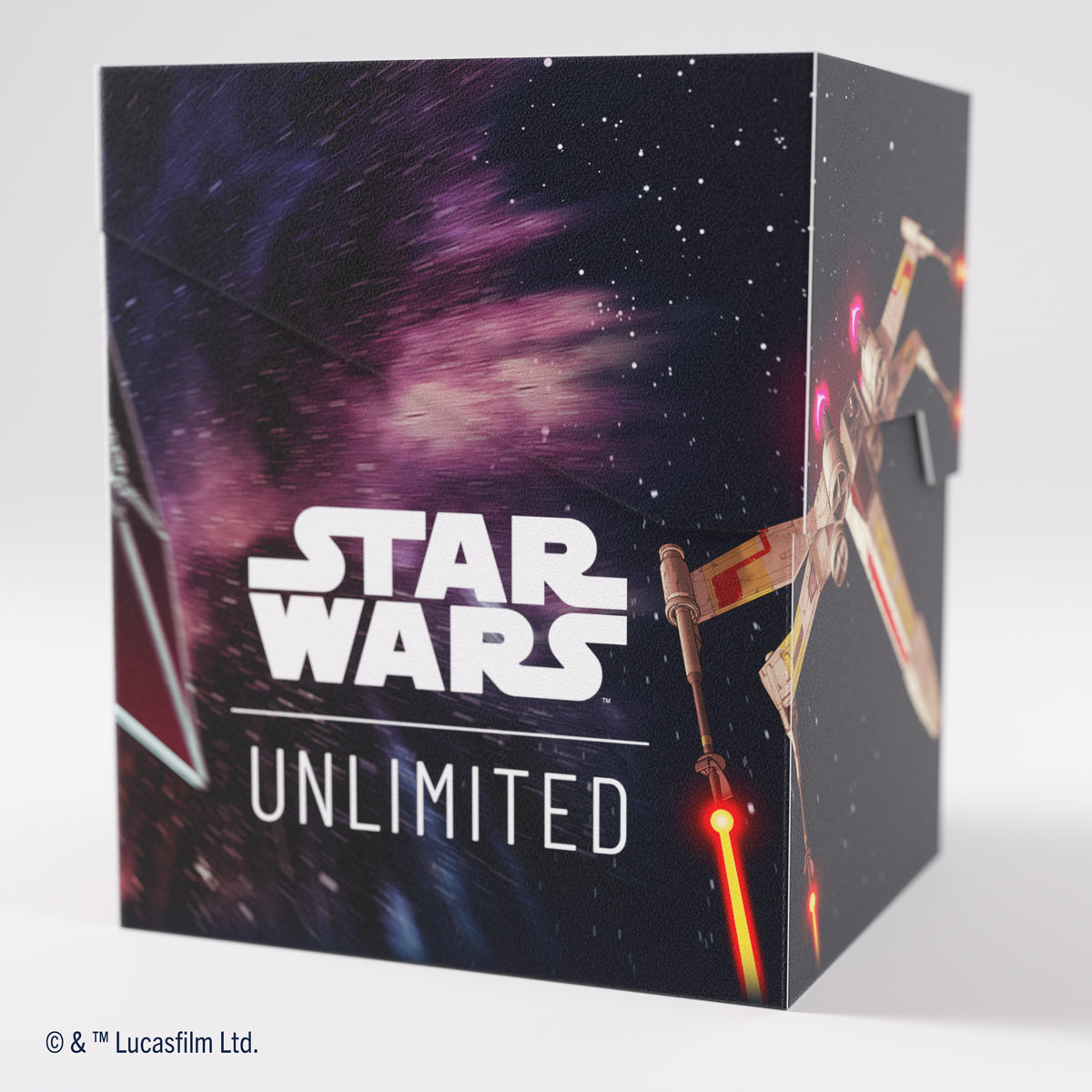 Gamegenic Star Wars: Unlimited Soft Crate Deck Box - X-Wing / TIE Fighter