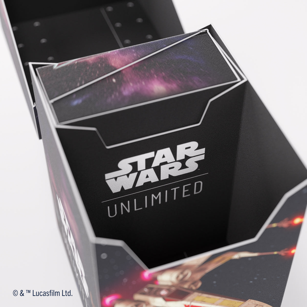 Gamegenic Star Wars: Unlimited Soft Crate Deck Box - X-Wing / TIE Fighter