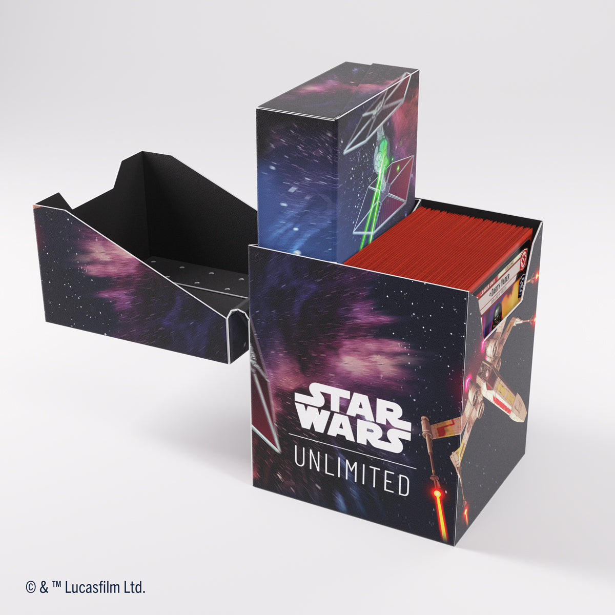 Gamegenic Star Wars: Unlimited Soft Crate Deck Box - X-Wing / TIE Fighter