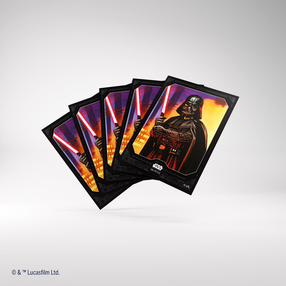 Gamegenic Star Wars: Unlimited Double Sleeving Pack - Darth Vader (2x 60 Sleeves) [Colour Code: GREY]
