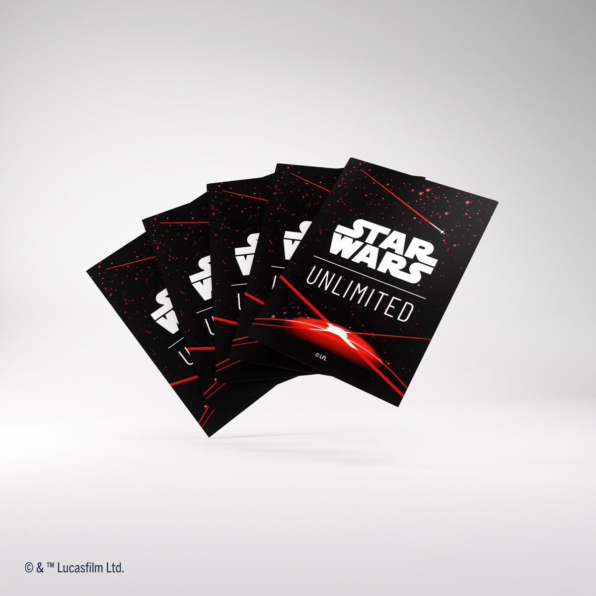 Gamegenic Star Wars: Unlimited Art Card Sleeves - Red (60 Sleeves) [Colour Code: GREY]