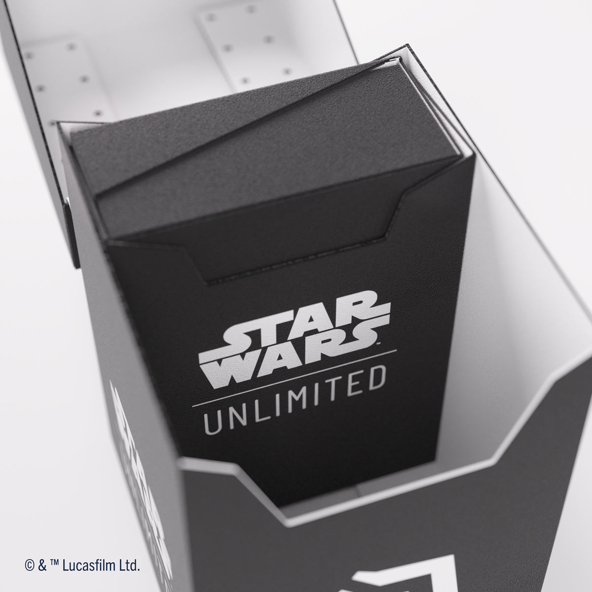Gamegenic Star Wars: Unlimited Soft Crate Deck Box - Black / White