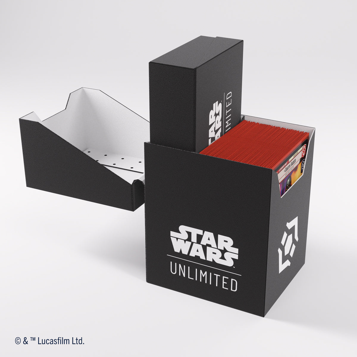 Gamegenic Star Wars: Unlimited Soft Crate Deck Box - Black / White