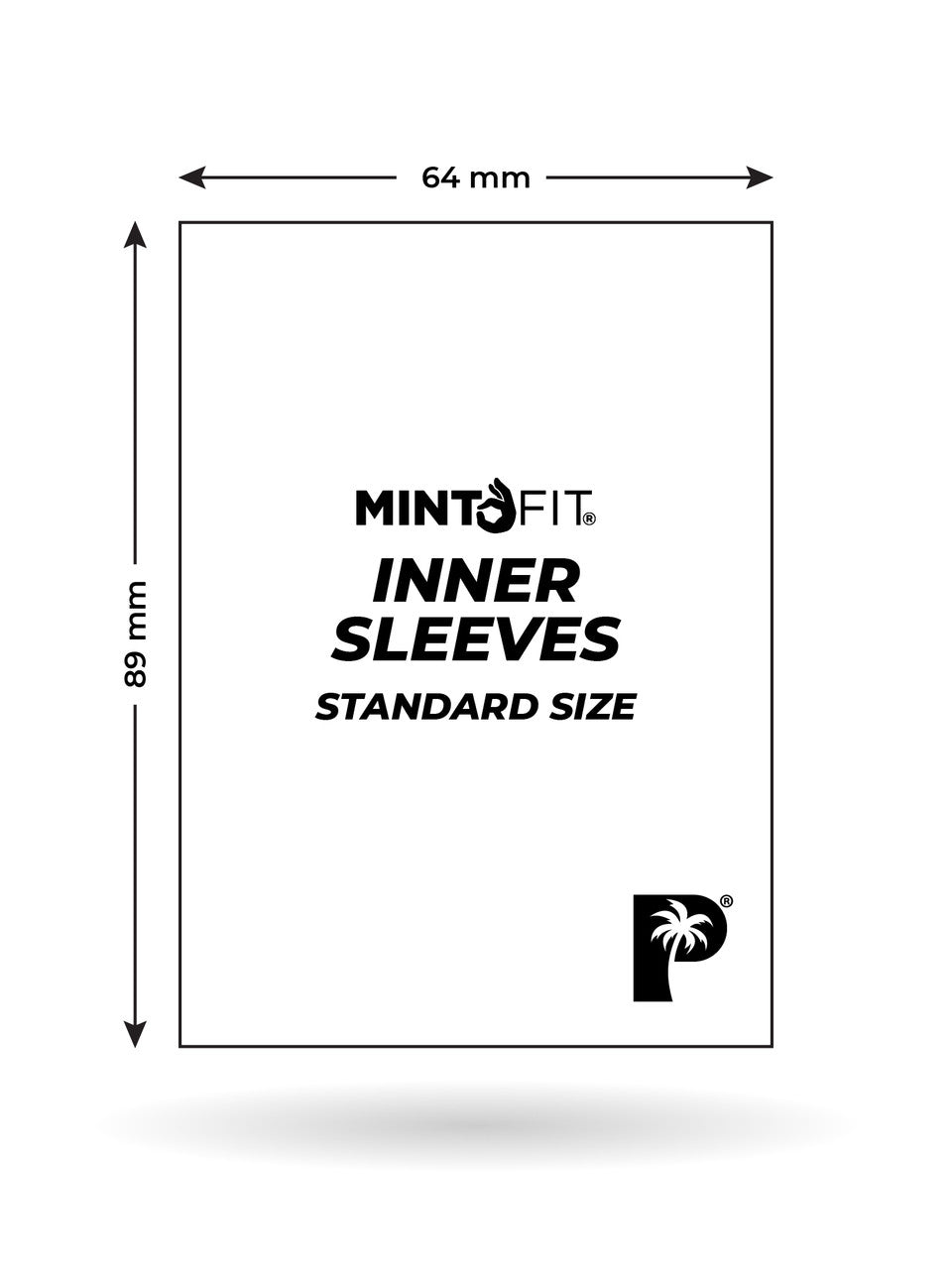 MintFit Inner Sleeves - Standard Size (100/pack) [Palms Off Gaming]