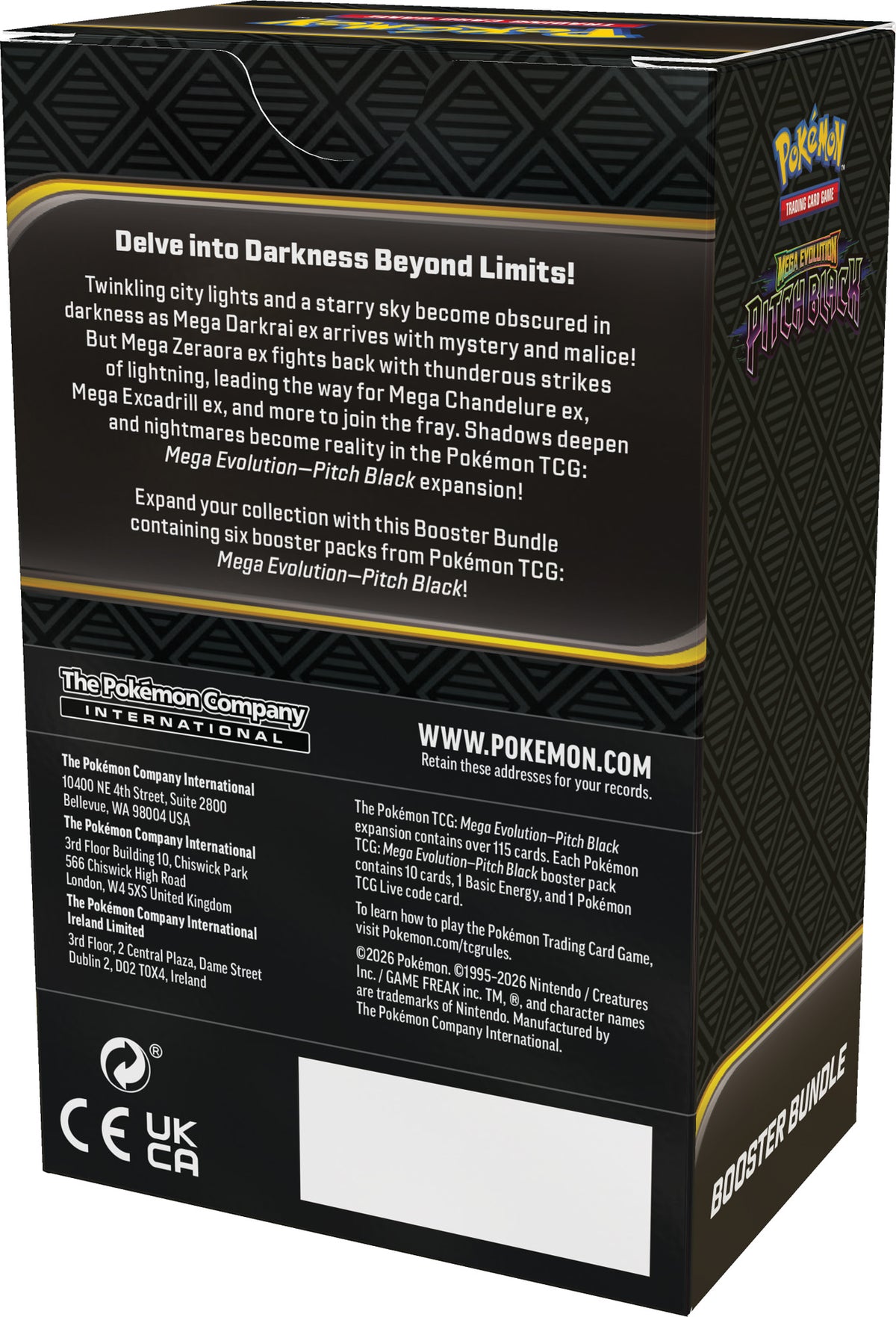 Pokemon TCG: Mega Evolution—Pitch Black - Booster Bundle
