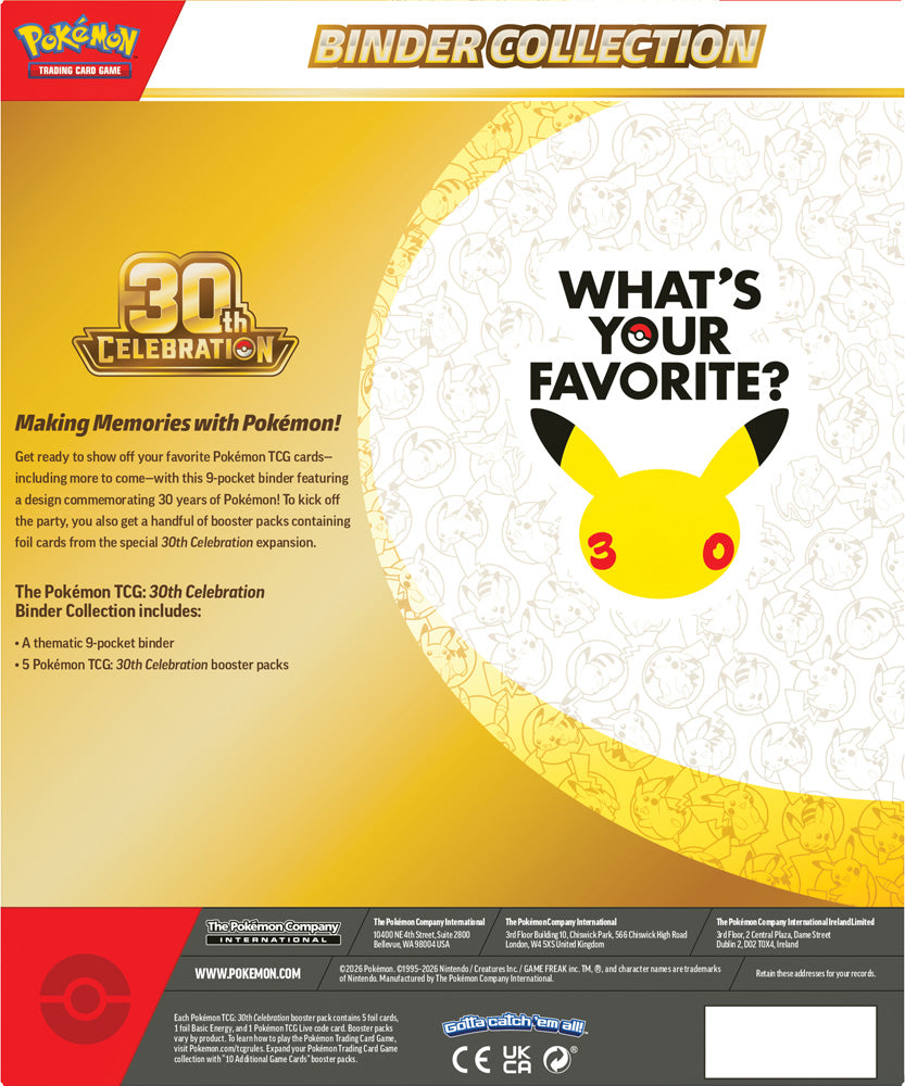 Pokemon TCG: 30th Celebration - Binder Collection